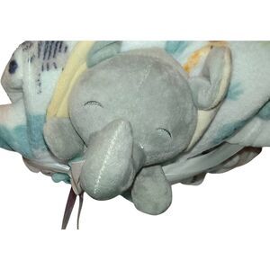Gray plush elephant w security blanket throw Lovey Unisex Parent's Choice from W